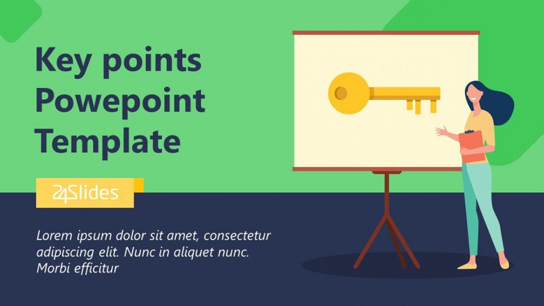 Playful Key Points PowerPoint Slide