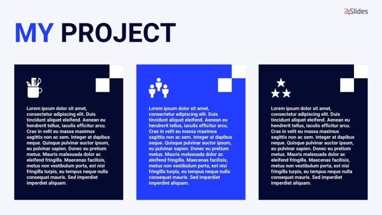 Project Slide for Professional Portfolio Presentation