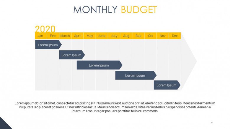 Monthly budget calendar