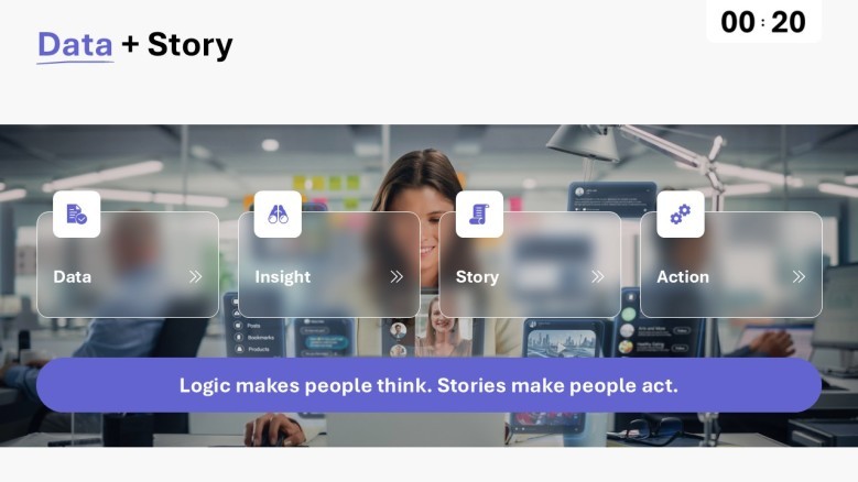 Data and story slide