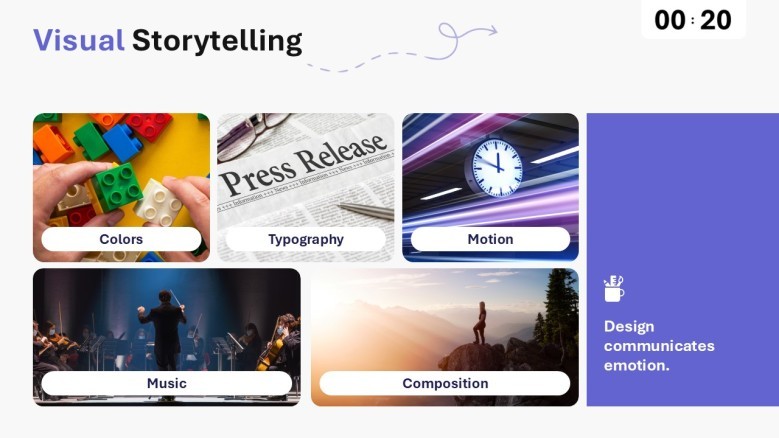 Visual storytelling slide