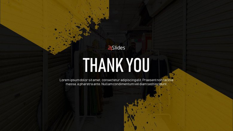 Thank You Slide for a Business Presentation