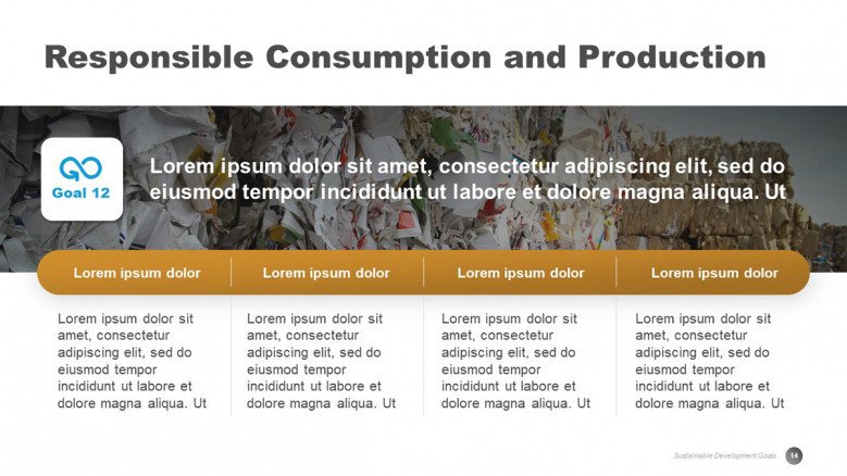 SDG 13 Responsible Consumption Slide