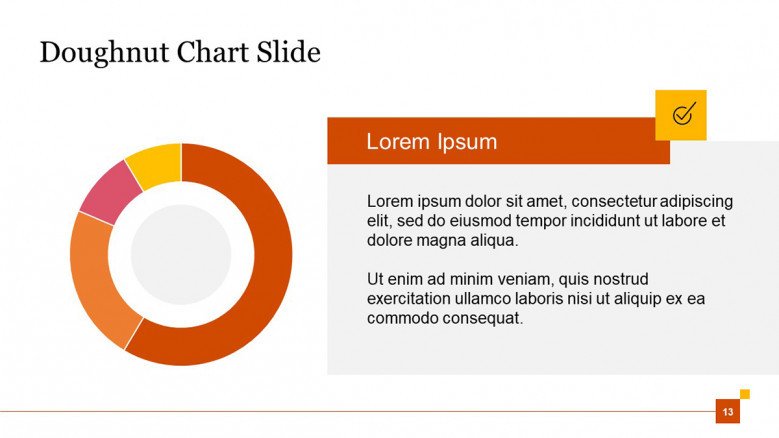 Data-driven Circle Chart PowerPoint Slide
