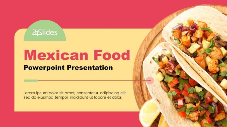 Mexican Food PowerPoint Presentation in playful style