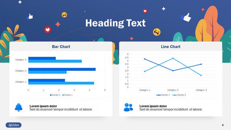 Data-driven charts for social media metrics