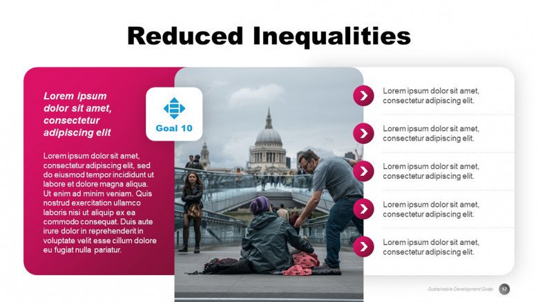 SDGs PowerPoint Slide in creative style