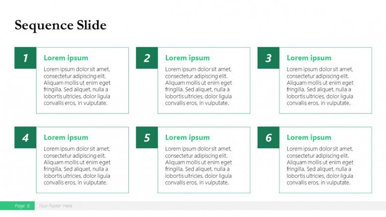 Sequence List Slide for a Boston Consulting Group Presentation