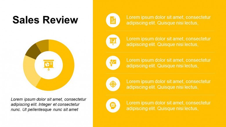 Business Sales Review PowerPoint Template