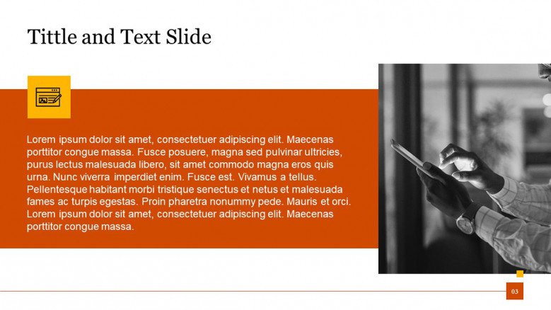 title and text slide ppt template