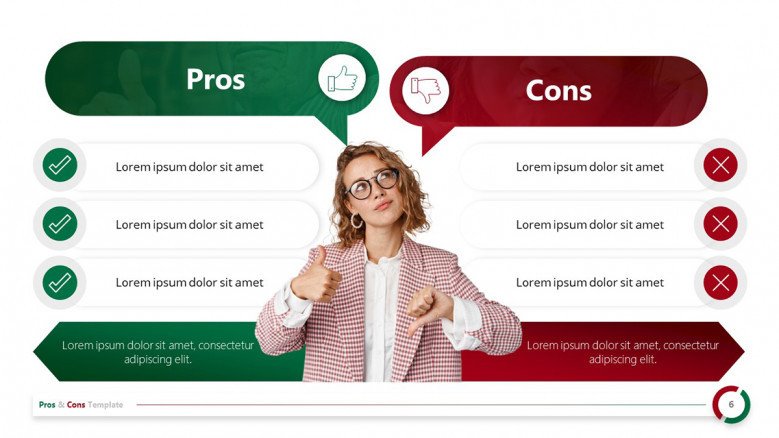 Pros and Cons PowerPoint Table