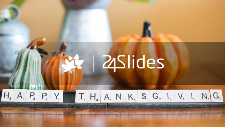 Thank You slide for a Thanksgiving presentation