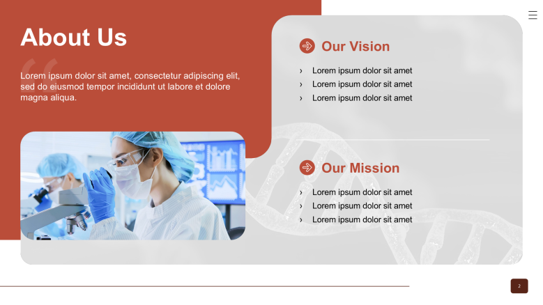 About Us PowerPoint Slide for a Vet Clinic Presentation