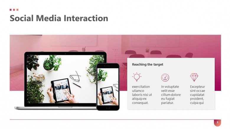 Social Media Interaction Slide