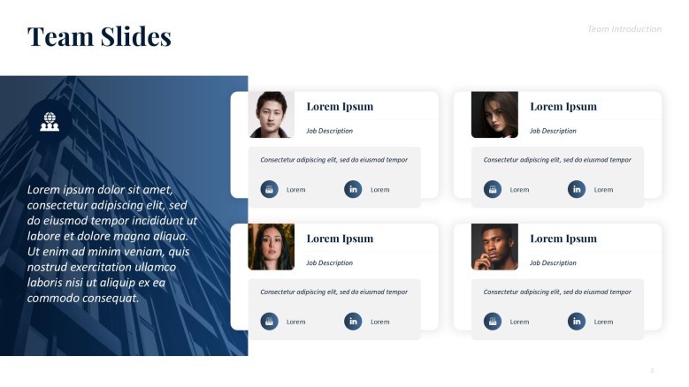Team Slides in PowerPoint