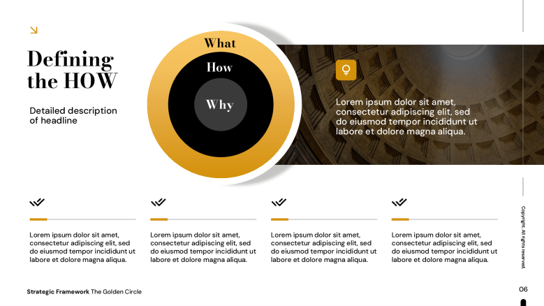 Simon Sinek's Golden Circle Presentation Slide