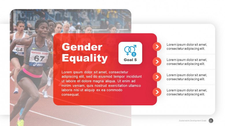 Gender Equality Slide for a Sustainable Development Goals Presentation
