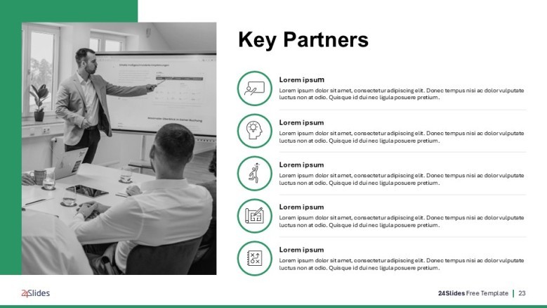 Key partners slide