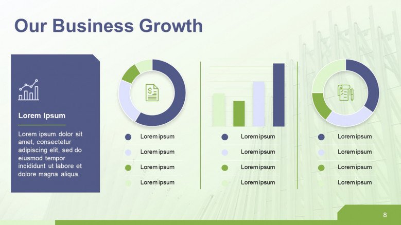 Business Growth Charts PPT Slide