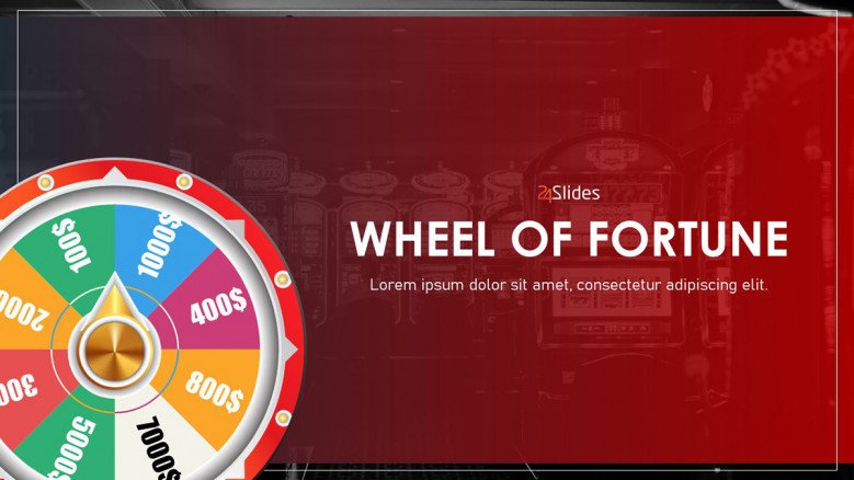 Wheel of fortune powerpoint template
