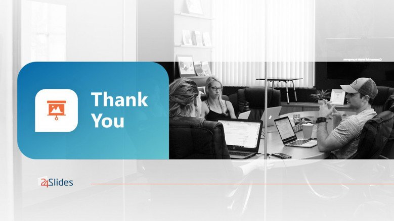 Blue Thank You Slide in creative style for a marketing campaign ppt presentation