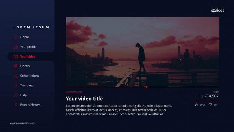 youtube powerpoint template