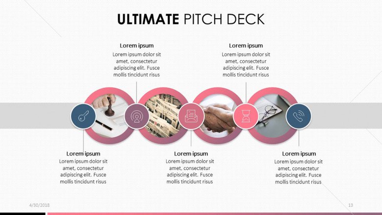 pitch deck in process chart with image