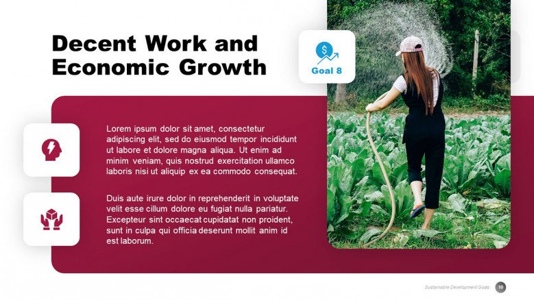 Decent Work PowerPoint Slide