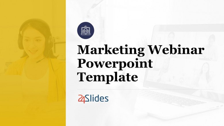 Marketing Webinar PowerPoint Template in creative style