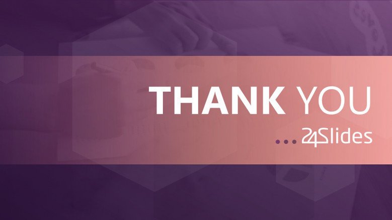 Purple Thank You PowerPoint Slide