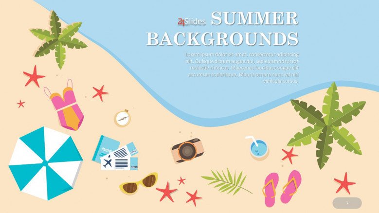 Summer Beach PowerPoint Background