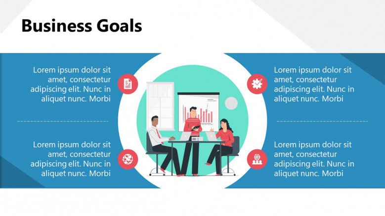 Startup Business Goals Slide
