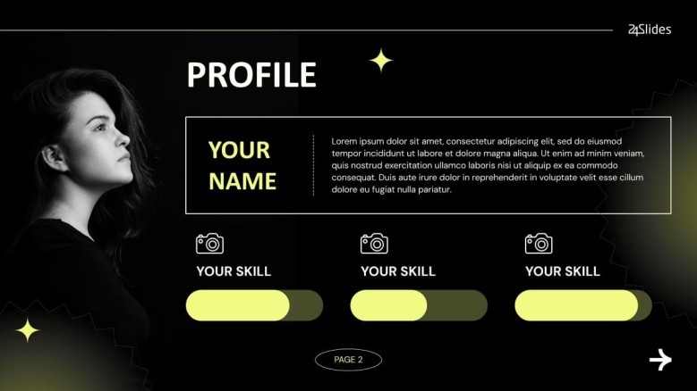 Photographer Profile Slide
