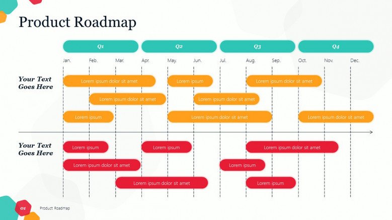 Creative Product Roadmap in playful style