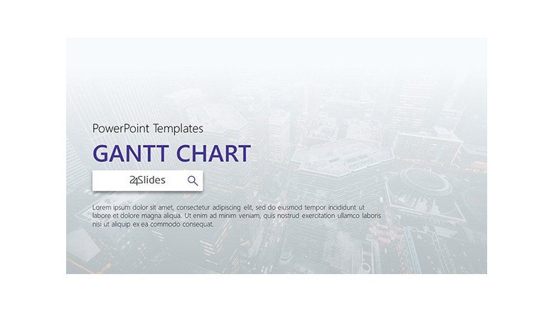 Welcome Slide for Gantt Chart