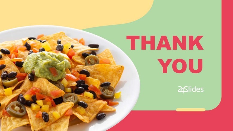 Thank You Presentation Slide for a Mexican Food PowerPoint Deck