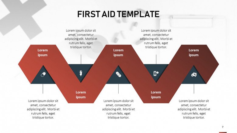 First Aid Infographic Process Diagram