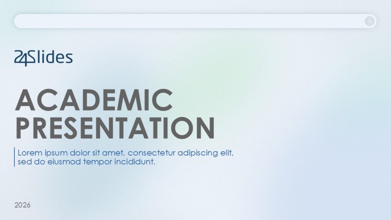 welcome slide for academic presentation