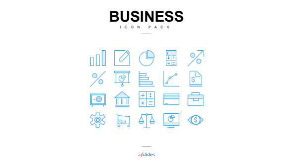 Presentation icons for business use
