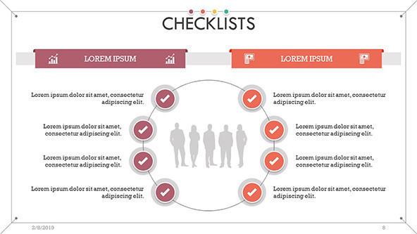 checklist presentation in cycle chart
