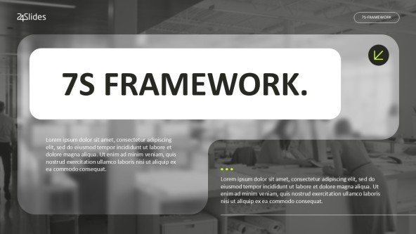 7s framework staff profile slide with text and image