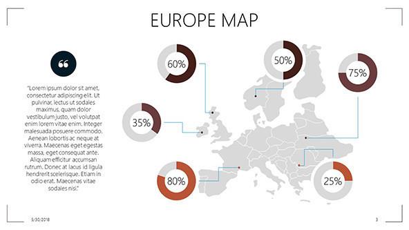 FREE Europe Map PowerPoint Template PowerPoint Template