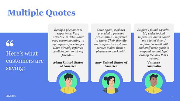 FREE Multiple Quotes PowerPoint Template PowerPoint Template