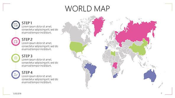 FREE World Map PowerPoint Template PowerPoint Template