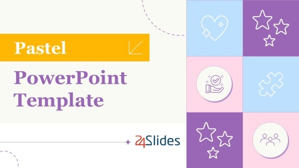 Pink Pastel PowerPoint slide with three images