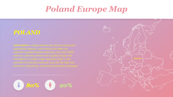 Map of Europe presentation slide