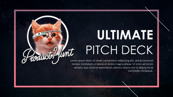 FREE Product Hunt Pitch Deck Template PowerPoint Template