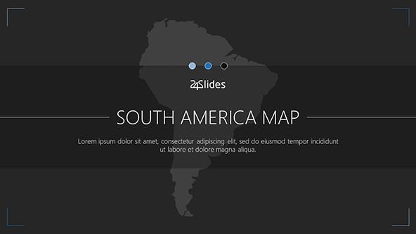 FREE South America Map PowerPoint Template PowerPoint Template
