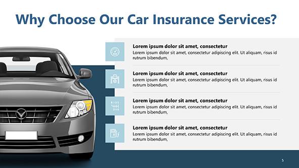 FREE Car Insurance Services Presentation Template PowerPoint Template