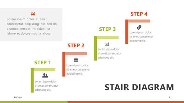 FREE Stair Diagram PowerPoint Template PowerPoint Template
